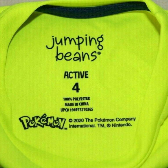 Pokemon Pikachu Boys Neon Yellow Tee NEW! - Picture 5 of 5